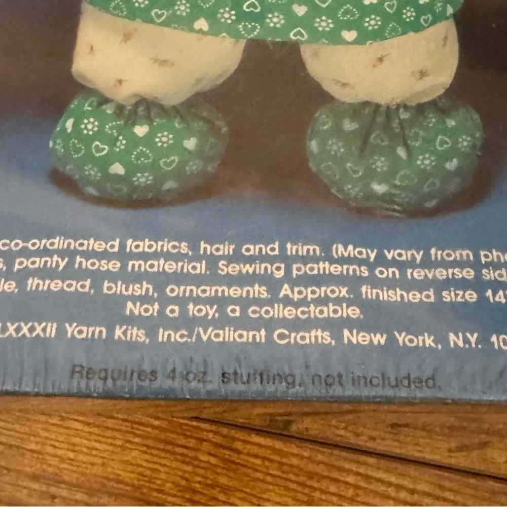 Lemon Drop Doll Kit #873 YKI Valiant‎ Crafts Soft Sculpture Craft Kit USA